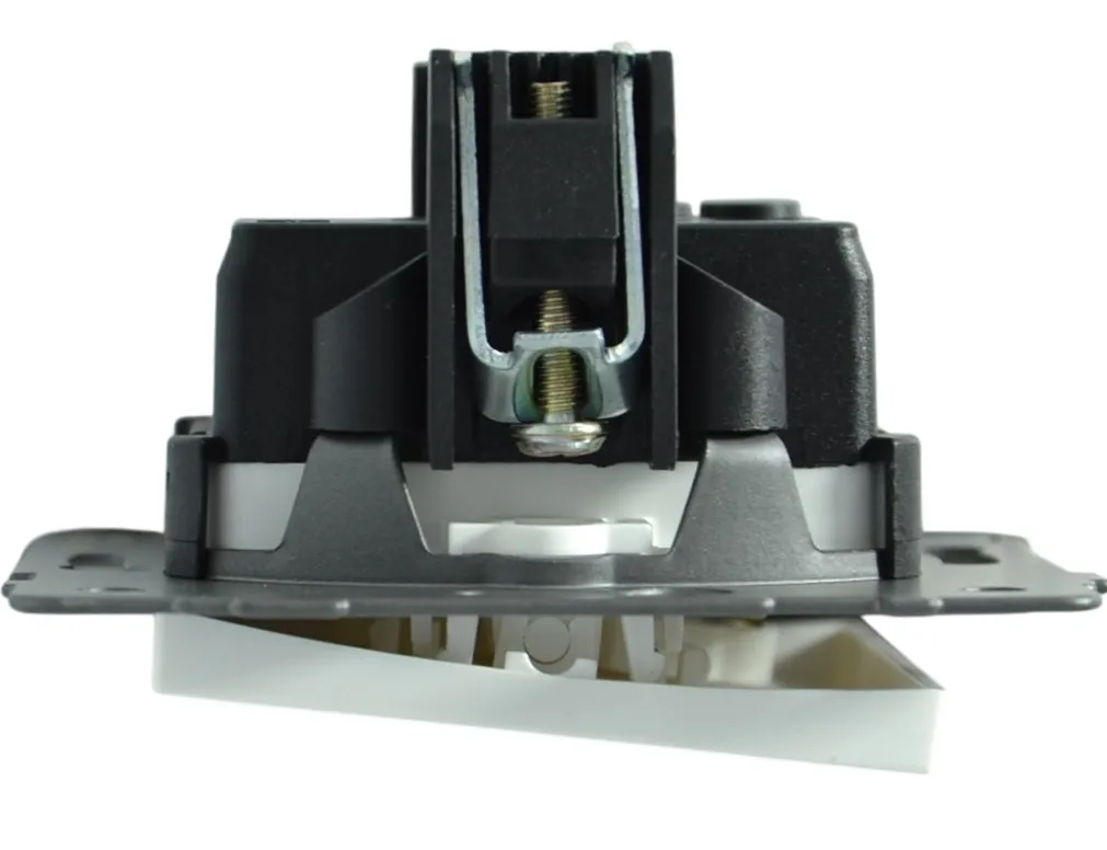 Выключатель звонка 1-кл. белый A-005W "Aura" AWSproducts