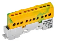 Шина PE "земля" изолированная на универсальном держателе 6х9-10-ЖЗ IEK