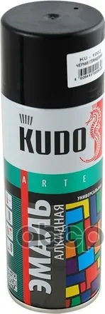 Эмаль черная матовая 520мл KUDO