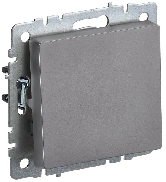 Выключатель перекрестный 1-кл. сталь BRITE IEK