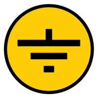 Знак "Заземление" 30х30мм (1 лист = 32 знаков) ИЭК