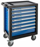 Тележка (тумба) для инструмента, 7 ящиков(6 ящ высотой 75 мм и 1 ящик высотой 154 мм;) HOEGERT
