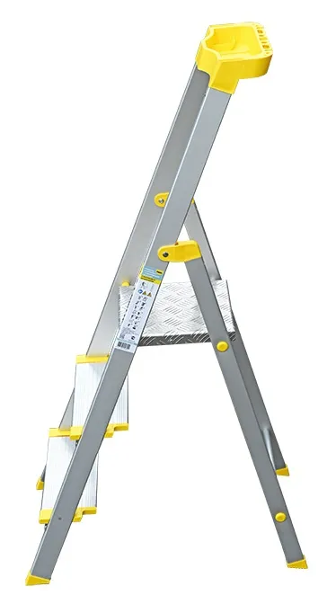 Стремянка алюминиевая анодированная 3 ступени проф., с орг. (AS703AK015) (ALUMET)