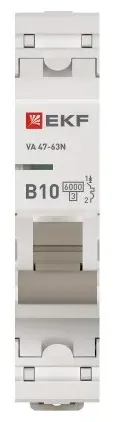 Автоматический выключатель ВА 47-63N B10/1 6кА Proxima EKF