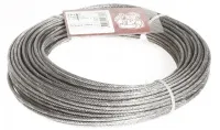 Трос 2/3 мм в ПВХ DIN3055 цинк (боб. 30м) (Стройбат), уп