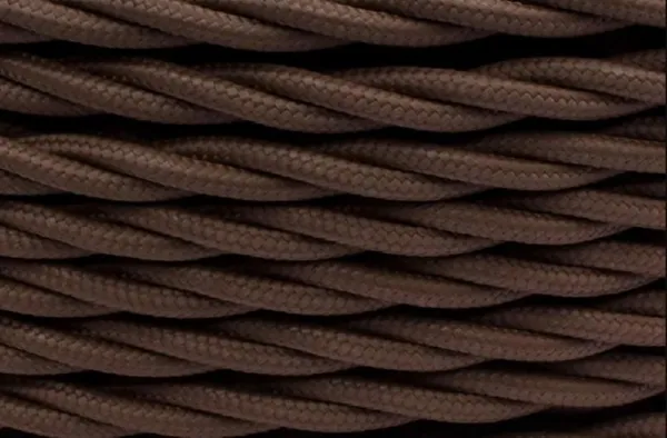 Провод витой 2*1,5 Коричневый (матовый) кратно (10м) Bironi (50м/уп)