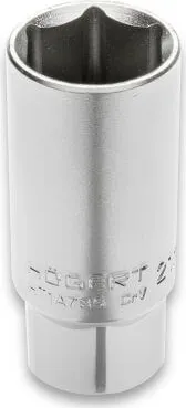 Головка свечная шестигранная 1/2", 21 мм, CrV50BV30 HOEGERT