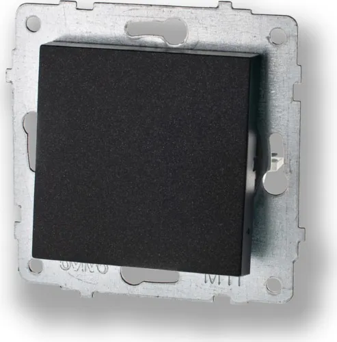 Механизм выкл. 1-кл., черный металлик