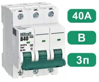 Автоматический выключатель ВА-103 B40/3 6кА Dekraft