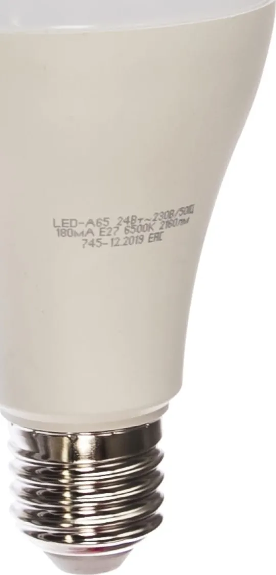 Лампа LED A65 E27 6500К 24Вт 2160Лм ASD