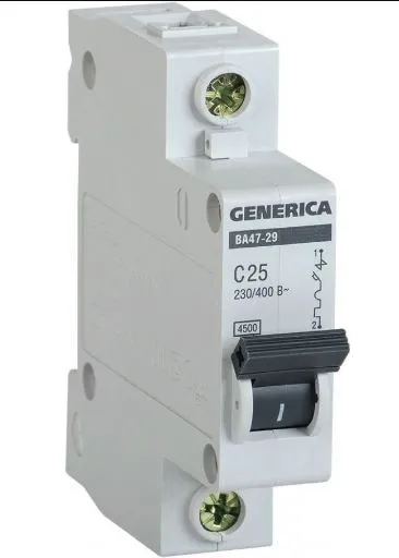 Авт. выкл. ВА47-29 1Р 6А 4,5кА х-ка С GENERICA