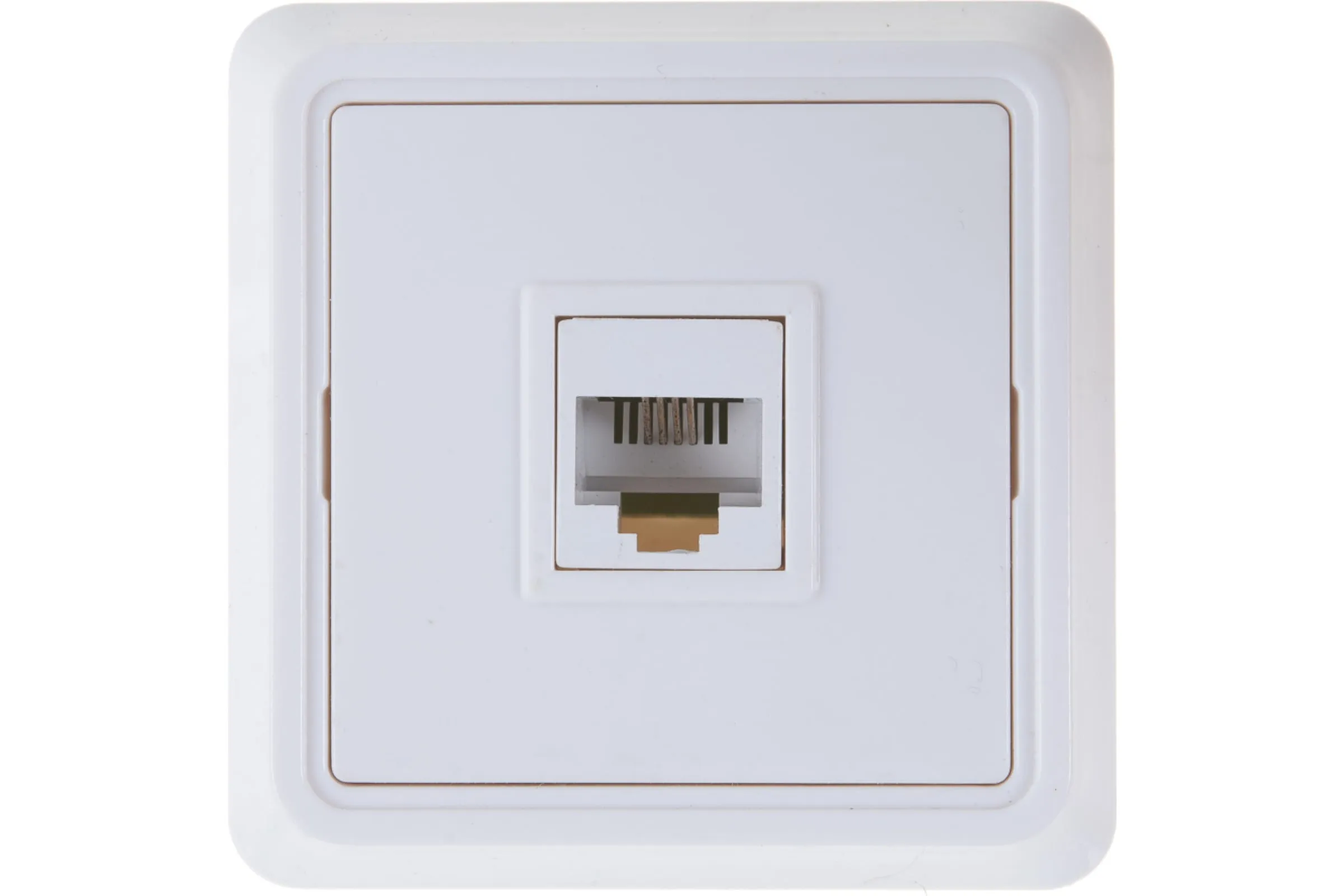 Розетка ОУ RJ11 (1-я) белая Октава IEK