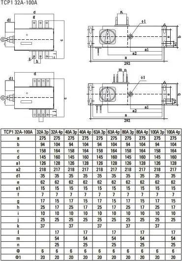 Устройство автоматического ввода резерва АВР ТСР1  80А 3Р 230В EKF PROxima