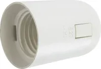 Патрон E27 пластик подвесной белый