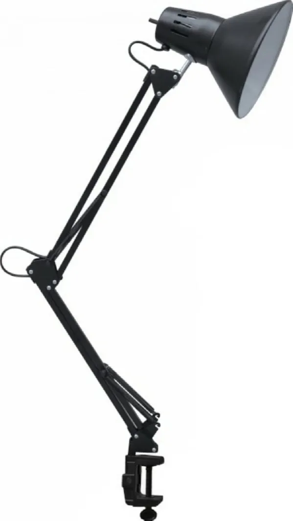 Светильник настольный СНО 13Ч Е27 Черный на струбцине IN HOME