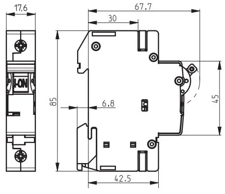 Автоматический выключатель ETIMAT6 D40/3 6кA ETI