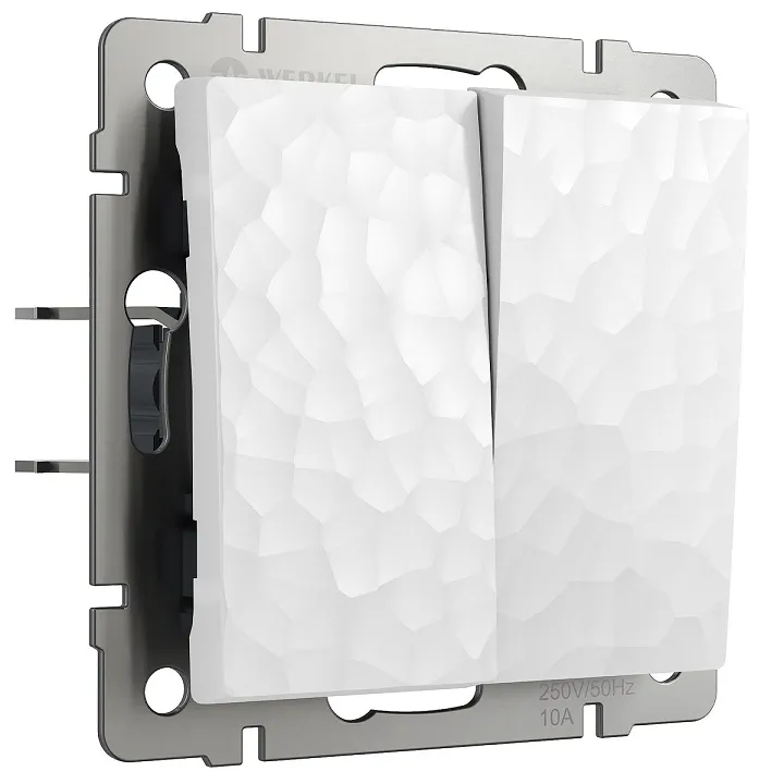 Выключатель 2-кл. Белый Hammer WERKEL