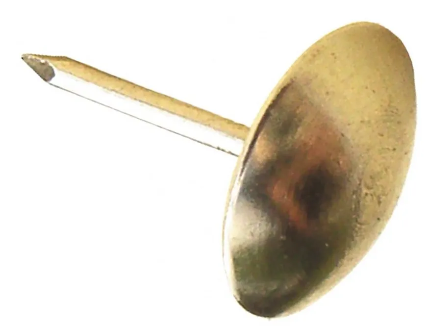 Гвозди 10,5мм декор. латунь (50 шт.) (Стройбат), уп