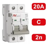 Автоматический выключатель AV-6 C20/2 6кА  AVERES EKF