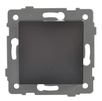 Выключатель перекрёстный 1-кл. чёрный A-007B "Аура" AWSproducts