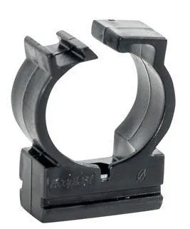 Держатель с защелкой для труб 25 мм ЧЕРНЫЙ CFC25G (100шт), уп