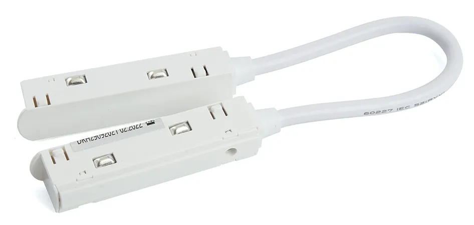 Соединитель-коннектор для низковольтного шинопровода, белый, гибкий LD3002 Feron