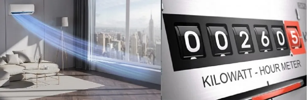 Расход электричества на кондиционирование Расход электричества на кондиционирование