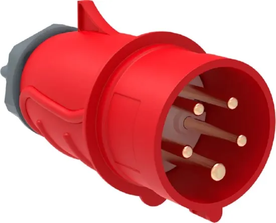 Вилка переносная 32A 5п (3P+N+PЕ) 025 IP44, 415В,  MAGNUM IEK