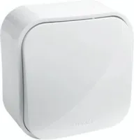 Выключатель самовозратный О/У 1-кл. Белый Quteo LEGRAND