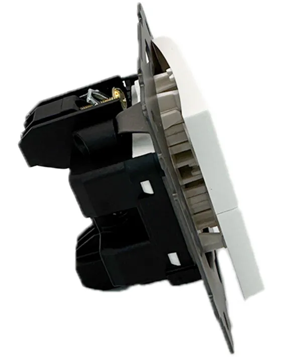 Выключатель 2-кл. белый A-009W "Аура" AWSproducts