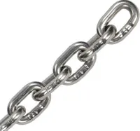 Цепь 4 мм короткозвенная DIN766 цинк (боб. 60м) (крат 5м) (Tech-KREP)