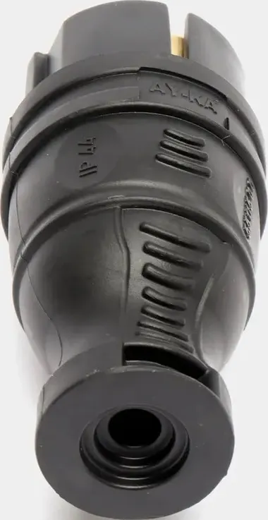 Вилка каучук прямая с/з IP44 AY-KA