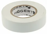 Изолента ПВХ белая (0.13*19*20) (HOEGERT)