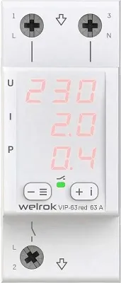 Реле напряжения Welrok VIP-63 red 63А