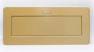 Выдвижная гор. розетка 3 Euro 16A, Золото RocketSocket