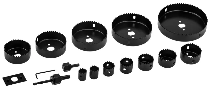Набор кольцевых пил по дереву, 19-127 мм, 16 предметов KRANZ
