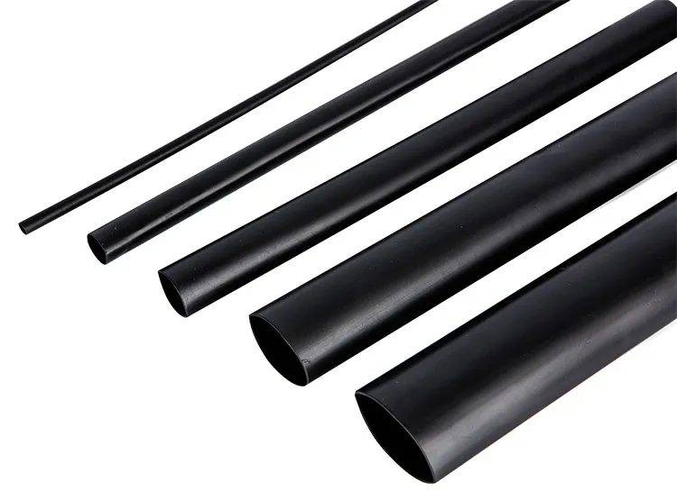 Трубка термоусаживаемая  RPKH1 52/20x1-C (чёрная) (на клеевой основе), 1метр.