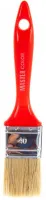Кисть флейцевая, толщ. 12 мм, светл.натур. щетина, нерж.обжим, пласт. ручка, ширина 40 мм