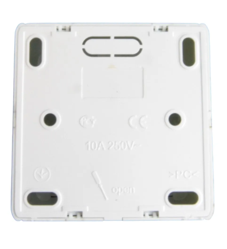 Выключатель ОУ проходной 2-кл. белый SD-S004W "Standard" AWSproducts