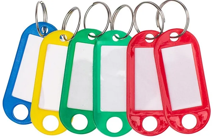 Брелок для ключей (цветной 6 шт), уп