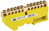 Шина PE "земля" на DIN-изол ШНИ-6х9-12-Д-Ж ИЭК