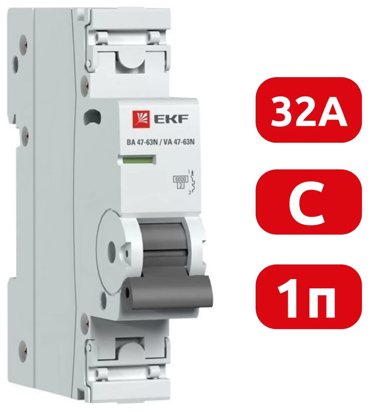 Автоматический выключатель ВА 47-63N C32/1 6кА Proxima EKF