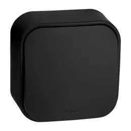 Выключатель ОУ 1-кл. Черный Quteo LEGRAND