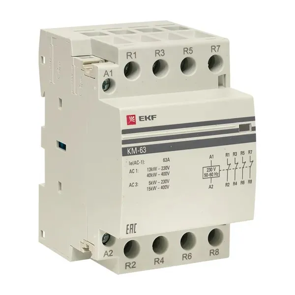 Контактор модульный КМ 40/04 (кат.230В AC, 4нз, 40A PROxima) EKF