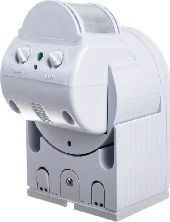 Датчик движения ДД 012 белый, макс. нагрузка 1100Вт, угол обзора 180град., дальность 12м, IP44, ИЭК