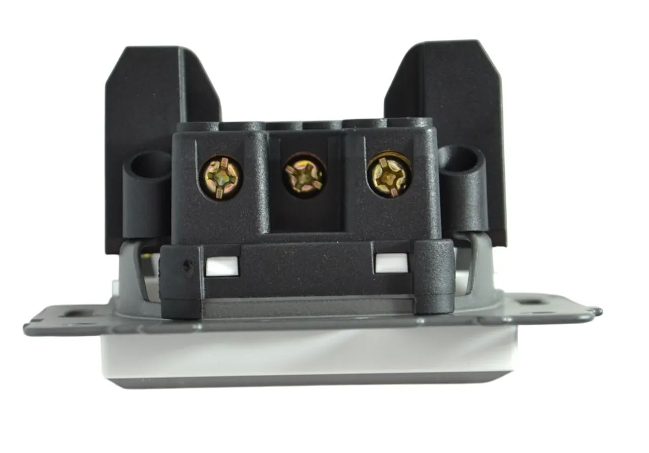 Выключатель перекрёстный 1-кл. белый A-007W "Аура" AWSproducts