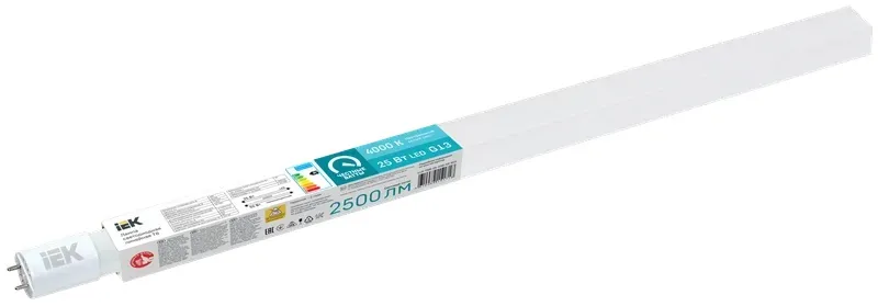 Лампа LED T8 G13 4000К 25Вт 2500Lm 1200мм IEК