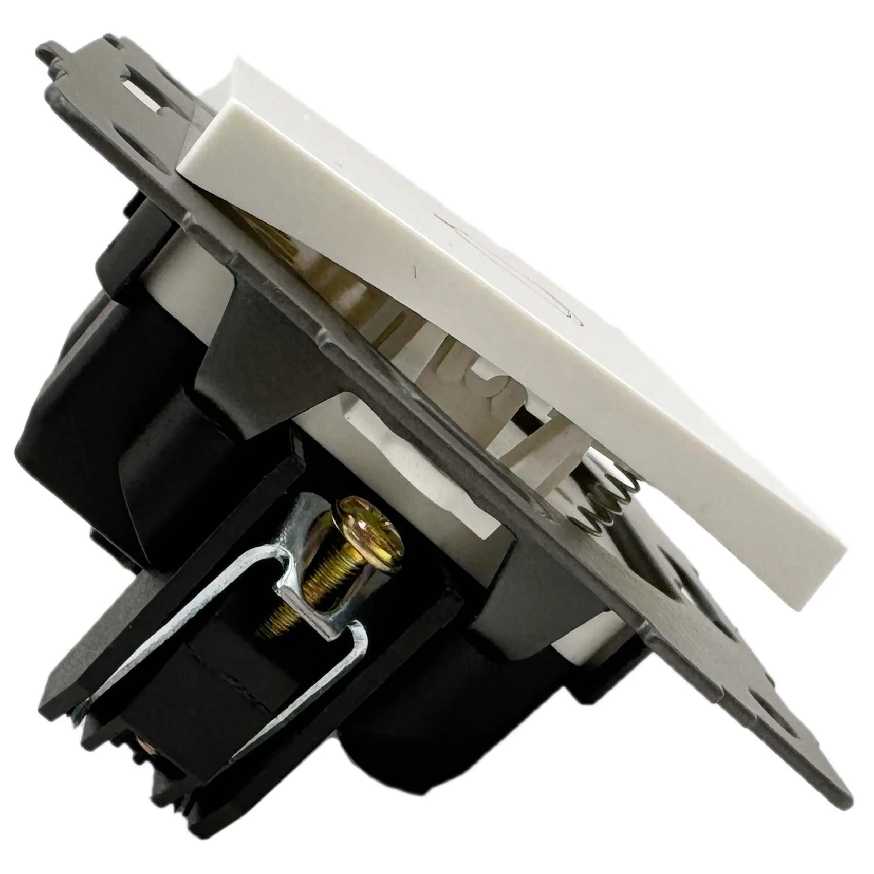 Выключатель звонка 1-кл. белый A-005W "Аура" AWSproducts