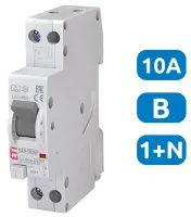 АВДТ KZS-1M B10/0.03 1+N, 30мА, тип А, 6кА (верх. подкл.) ETI