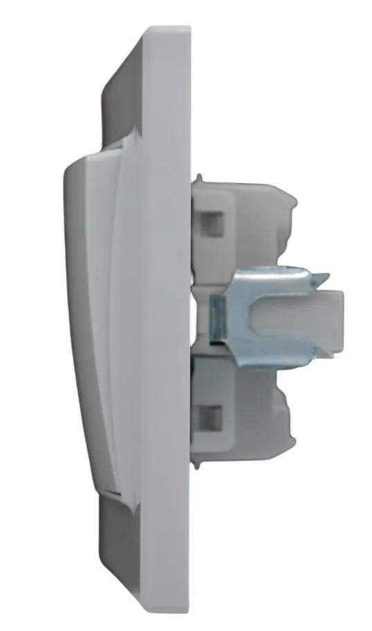 Выключатель звонка 1-кл. белый SD-P1009W "Standard" AWSproducts